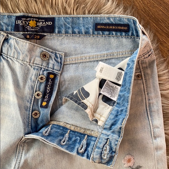 Lucky Brand Sienna Floral Embroidered Jeans BNWOT - Picture 8 of 14